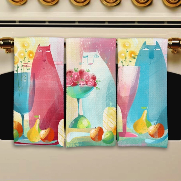 Other - Life with‎ cats Kitchen towel set